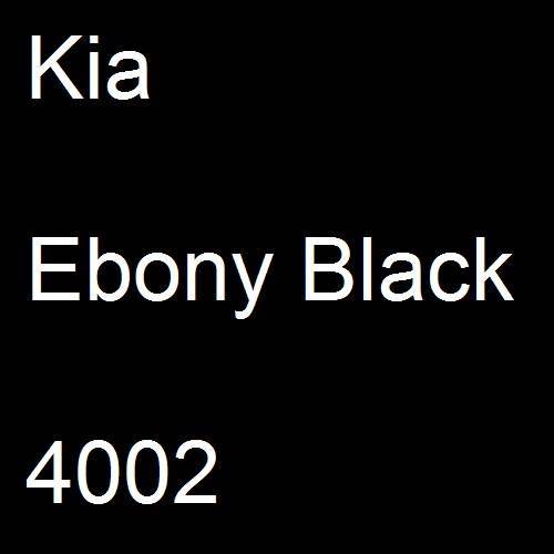 Kia, Ebony Black, 4002.